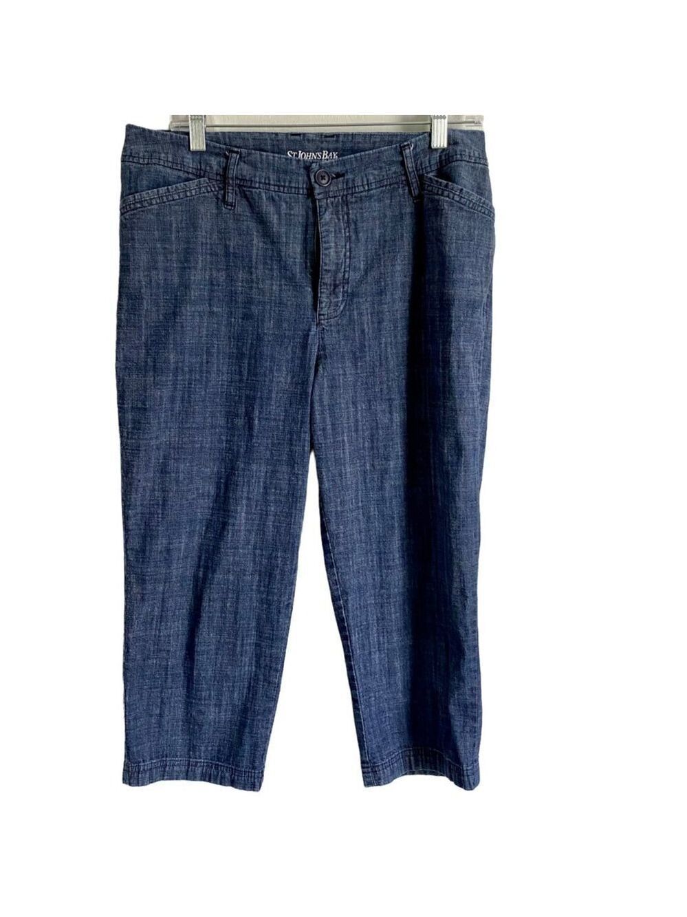 St Johns Bay Cropped Jeans Pants 14 T